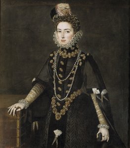 صورة إنفانتا كاثرين ميشيل الإسبانية 1567-1597 ، 1584-1585 بواسطة ألونسو سانشيز كويلو