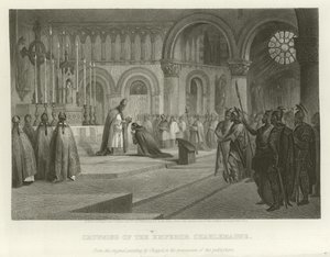 تتويج الإمبراطور شارلمان بواسطة ألونزو تشابل