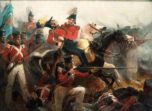 وفاة الجنرال روس في معركة بالتيمور ، 12 سبتمبر 1814