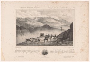 جنود عشية معركة مونتينوت وصورة لأميدي إيمانويل فرانسوا لاهارب Combat de Montenotte (12 أبريل 1796) (العنوان على الكائن) ذكريات الجيش الفرنسي (عنوان المسلسل) Souvenirs des armées françaises (Camagnes d