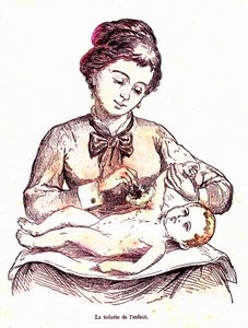 مرحاض الطفل – الحياة الطبيعية والصحة بقلم جيه رينجيد. رسم أ. ديمارل 1881 بواسطة ألفونس ديمارلي
