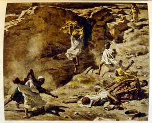 رسم بياني لدينيه من مشاهد "ميراج" للحياة العربية. 1906. ميراج ، مشهد دي لا في العرب رسمها إيتيان دينيه مع تعليق لسيلمان بن إبراهيم بامر. ولد نصر الدين دينيه باسم ألفونس إتيان دينيه ؛ (1861-1929) كان فرنسياً من الشرق