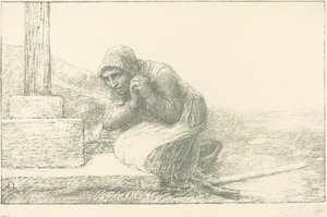 عند سفح الصليب (Au pied de la croix) بواسطة ألفونس ليجروس