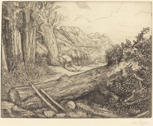 في منزل الحطابين (Chez les bucherons) بواسطة Alphonse Legros