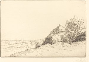 Hovel on a Hillside (Masure sur la colline) بواسطة ألفونس ليجروس