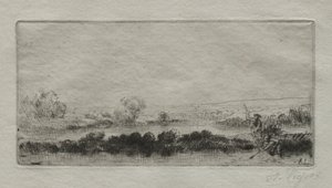 المناظر الطبيعية مع Beat-bog: In the Marsh. بواسطة ألفونس ليجروس