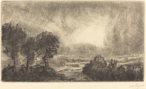 منظر طبيعي مع عاصفة (Paysage d'orage) بواسطة ألفونس ليجروس