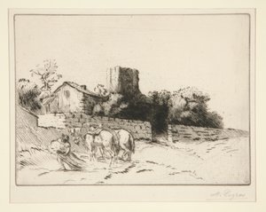 Le mur du presbytere (جدار المستقيم) بواسطة ألفونس ليجروس
