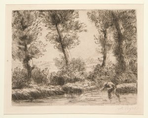 Les bords de la Liane (ضفاف ليان) بواسطة ألفونس ليجروس