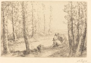 استرح على طول ضفاف نهر Repos au bord de la riviere. بواسطة ألفونس ليجروس