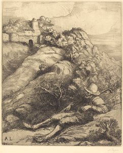 Sleeping Shepherd Le repos du berger. بواسطة ألفونس ليجروس