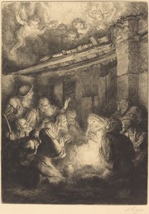 عشق الرعاة (L'adoration des bergers) بواسطة ألفونس ليجروس