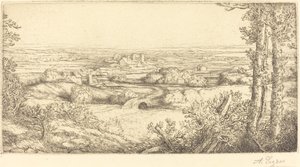 وادي في بورجوندي بواسطة Alphonse Legros
