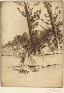 منظر مزرعة (La ferme des Bordes) بواسطة ألفونس ليجروس