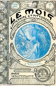 غلاف المجلة (المجلة الشهرية) الشهر الخطابي والرائع لألفونس موتشا (1860-1939): يناير 1899 - Maison de la Bonne Presse - بواسطة ألفونس موشا
