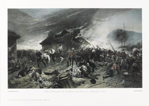 الدفاع عن انجراف رورك ، 22 يناير 1879 بواسطة ألفونس ماري دي نوفيل