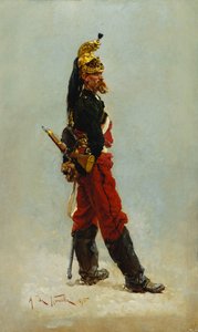 تنين ، 1875 بواسطة ألفونس ماري دي نوفيل