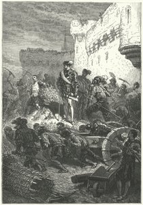 فرانسيس ، دوق جيز يشرف على بناء دفاعات ميتز ، 1552 بواسطة ألفونس ماري دي بعد نوفيل
