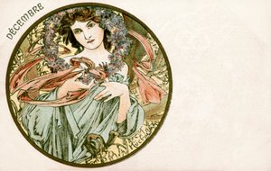 "ديسمبر" ، 1900 بواسطة ألفونس موشا