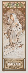 الفصول. شتاء 1897. بواسطة ألفونس موشا