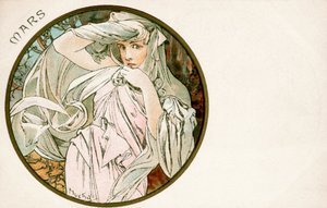 "مارس" ، 1900 بواسطة ألفونس موشا