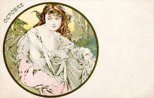 أكتوبر 1900 بواسطة ألفونس موشا