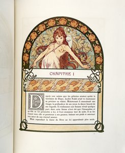 صفحة من Ilsee ، أميرة طرابلس ، 1897 بواسطة ألفونس موشا