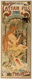 ملصق لمطبعة تولوز كاسان فلس ، 1897.