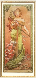فصل الربيع من سلسلة Les Saisons بواسطة ألفونس موشا