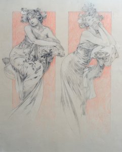 الرسم الأولي للجدول 12 بواسطة ألفونس موشا