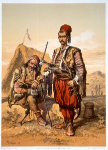 جنود المشاة الأتراك في الجيش العثماني 1857