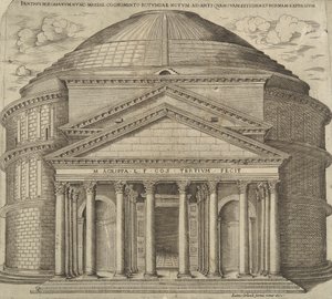 البانثيوم الروماني المعروف الآن باسم ماري بواسطة Ambrogio Brambilla