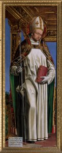 القديس هيو من أفالون (أو هيو لينكولن) (1140-1200) ، إيفيك الفرنسية. لوحة أمبروجيو دا فوسانو ديت إل بيرجونيون (1481-1522) Cathedrale Saint Just ، Susa ، تورين