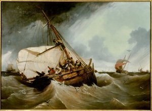 صيد سمك القد لوحة أمبرواز لويس جارنيراي (1783-1857) 1832 صن. 1.26x1.75 م روان ، متحف الفنون الجميلة