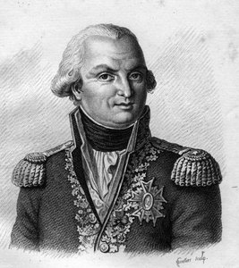 الأدميرال فيلاريت دي جويوز (لويس توماس ، كونت فيلاريت دي جويوز) الأدميرال الفرنسي (1747 إلى 1812). في "صور الجنرالات الفرنسيين ضمن انتصارات واحتفالات الفرنسيين". نقش بواسطة أمبرواز تارديو عام 1818. مجموعة ستيلا. بواسطة أمبرواز تارديو