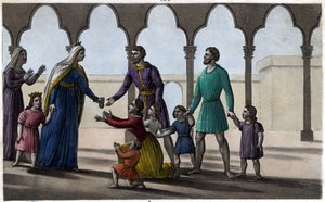 تلغي باتيلد (أو باتيلد ، زوجة كلوفيس الثاني) تكريمًا باهظًا دفعه الإغريق لكل فرد ، صغيرًا وكبيرًا. - دير شيل. صممه ونقشه أمبرواز تارديو عام 1825. بواسطة أمبرواز تارديو