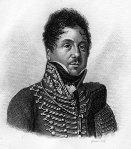 François FOURNIER SARLOVEZE (Sarlovese) 1774-1827 - في "صور الجنرالات الفرنسيين تضم انتصارات واحتفالات الفرنسيين". نقش بواسطة أمبرواز تارديو عام 1818. مجموعة ستيلا.