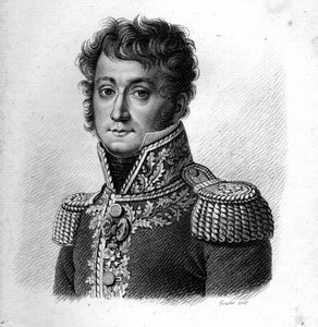 الجنرال بارون جيلبرت ديزيريه جوزيف باشو. (1777-1849). في "" صور الجنرالات الفرنسيين "". نقش بواسطة أمبرواز تارديو عام 1818. مجموعة ستيلا بواسطة أمبرواز تارديو