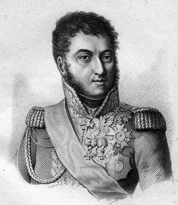 المارشال سوشيت. لويس غابرييل (لويس غابرييل) سوشيت (1770-1826) ، دوق ألبوفيرا ماريشال من فرنسا. في "صور الجنرالات الفرنسيين بعد انتصارات وفتوحات الفرنسيين" ". نقش بواسطة أمبرواز تارديو عام 1818. مجموعة ستيلا. بواسطة أمبرواز تارديو