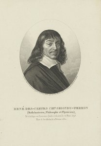 صورة الفيلسوف رينيه ديكارت 1596-1650 ، كاليفورنيا 1820.