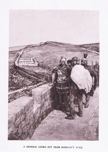 جنرال يطل على جدار هادريان ، التوضيح من الجندي الروماني ، 1928