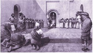 أمام مرقد القمر في أور عام 1925 بواسطة أميدي فوريستير