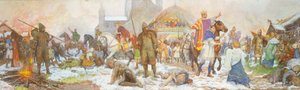 حلقة في تتويج وليام الأول ، لندن ، يوم عيد الميلاد ، 1066 ، أوائل القرن العشرين بواسطة أميدي فوريستير