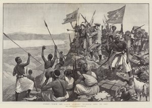 أول منظر لبحيرة ألبرت نيانزا ، 13 ديسمبر 1887