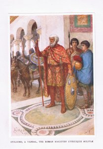 ستيليكو ، مخرب ، المجند الروماني Utriusque Militae ، توضيح من الجندي الروماني ، 1928 بواسطة أميدي فوريستير