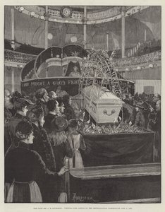 الراحل السيد CH Spurgeon ، عرض التابوت في متروبوليتان Tabernacle ، 9 فبراير 1892
