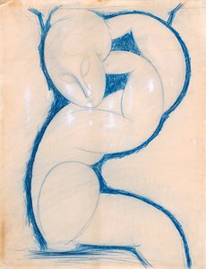 Caryatid ، 1913-1915 بواسطة أميديو موديجلياني