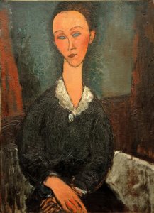 امرأة ذات ياقة بيضاء (Lunia Czechowska) بواسطة أميديو موديجلياني