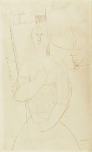 Harlequin ، ج .1915 بواسطة أميديو موديجلياني