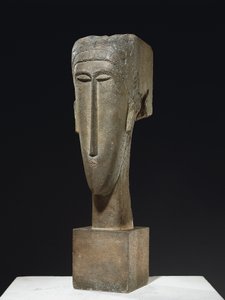 الرأس ، حوالي 1910-12 (الحجر الجيري) بواسطة أميديو موديجلياني